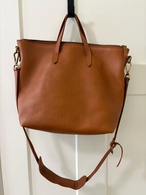 Madewell, The Transport Satchel, English Saddle, Tan Brown, Crossbody Bag